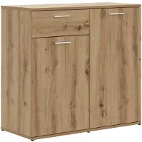 vidaXL Dressoir 80x36x75 cm bewerkt hout artisanaal eikenkleur