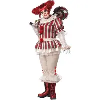 Vegaoo - Plus size psycho clownskostuum voor dames