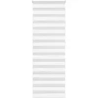 vidaXL Zebra rolgordijn 70x230 cm stofbreedte 65,9 cm polyester wit