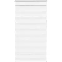 vidaXL Zebra rolgordijn 85x150 cm stofbreedte 80,9 cm polyester wit