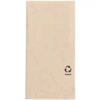 Papstar 250 Servetten, 2-laags 1/8 vouw 33 cm x 33 cm natuur gemaakt van gerecycled papier