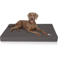 Knuffelwuff Orthopedische hondenmat Nantucket van velours met handgeweven karakter XL 100 x 70 cm antraciet
