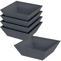 vidaXL Plantenbak 5 st Antraciet 50 x 50 x 15 cm Koudgewalst staal