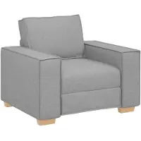 vidaXL Sofa Stoel Wolk Grijs 100x78x84 cm Stof