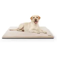 Knuffelwuff orthopedische knuffelzachte hondenmat Berrith van zacht imitatiekonijnenbont 80x55 cm beige