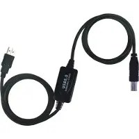 PremiumCord USB-A - USB-B USB kabel 10 m Zwart (ku2rep10ab) (10 m, USB 2.0), USB-kabel