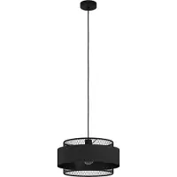 Eglo Zwarte Hanglamp Bazely Ø 40cm 1x E27