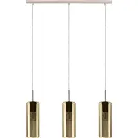 Eglo Eetkamer hanglamp Selvino 3-lichts met smoke glas