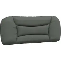 vidaXL Hoofdbordkussen "Hvar" Donkergrijs 100 cm Stof