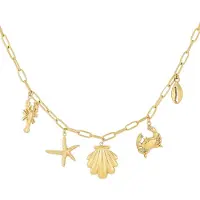 Yehwang Ketting - Ocean Breeze - Bedelketting - Goudkleurig - Summervibes - Strand - Zee