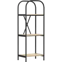 vidaXL Boekenplank 3-laags 40 x 30 x 109 cm Bewerkt hout Sonoma Eik