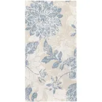 Papstar 50 Servetten ROYAL Collection 1/8 vouw 40 cm x 40 cm arctisch blauw Flowers
