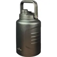 Rubytec Shira Megajug - 3.7 L - Thermosbeker - Vacuüm Drinkfles - Thermosfles - Waterfles - RVS Drinkfles - Urenlang Koud of Warm Drinken - Lekvrij - BPA-vrij - Zwart