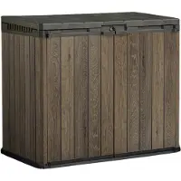 Rojaplast Tuinopslag Deco, 1150 liter, walnootkleur