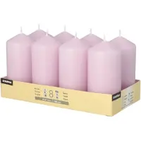 Starpak 8 Stompkaarsen Ø 47 mm · 100 mm lila