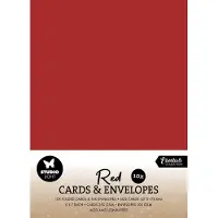 Studio Light Cards & envelopes Christmas red 5x7 inch - Essentials nr. 15
