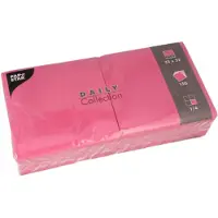 Papstar 150 Servetten DAILY Collection 1/4 vouw 32 cm x 32 cm fuchsia