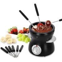 SCH Chocoladefontein - Chocolade fontein - Chocolade druppels - Zwart - 13cm x 13cm x 14cm
