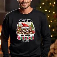 B&C Kersttrui Uniseks- kleur zwart maat XL- foute kersttrui