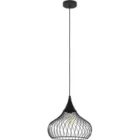 Eglo 43344 Staverton Hanglamp Staal Zwart - 1 x E27