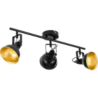 Eglo Thornton Opbouwspot - E14 - Ø 10 cm - Zwart;Goud