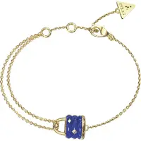 GUESS Jewellery JUBB05413JWYGBLS Armband Goudkleurig - Blauw