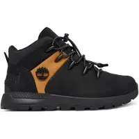 Timberland Jongens Sprint Trekker Mid leren schoenen zwart (31), Leer, Plat, Veters, Sportief, Buiten, Duurzaam, kinderkle TB0A6BXDEMJ1