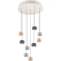 TRIO Musterring Cannon Hanglamp 9 - lichts – Multicolour – Ø54 cm