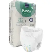 Abena Pants Junior XS2 - 18x Absorberend Broekje, te Dragen als Gewoon Ondergoed - Voor het Verlies van de Hele Blaasinhoud en (Dunne) Ontlasting - Heupomvang 50-75 cm - Absorptie 1500 ml