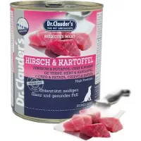 Dr. Clauder's hert met aardappel natvoer hond 6 x 800 g