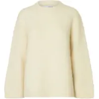 SELECTED WOMEN Oversized trui 'SLFGabriella' crème