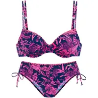 Venice beach Bikini marine / lichtroze