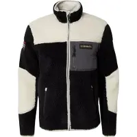 Napapijri Fleece jas 'Yupik' grafiet / zwart / wit