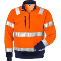 Fristads High Vis Sweater Met Korte Rits 728 Spv | Maat: XS