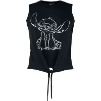 Lilo & Stitch - Disney Top - Stitch - L tot 3XL - voor Vrouwen - zwart - Maat XL