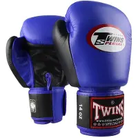 Twins special BGVL 3 Bokshandschoenen - Echt Leer - Blauw/Zwart - 16 oz