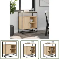 vidaXL Dressoir - 69x35x80 cm - Sonoma Eiken Dressoir - Kast - Opbergruimte - Salontafel - Woonkamerdecoratie
