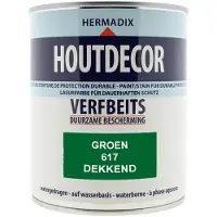 Hermadix Houtdecor Verfbeits Dekkend - 2.5 liter 617 Groen
