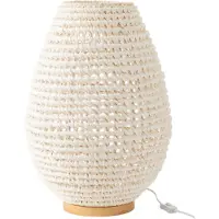 J-Line Table lamp braided metal white