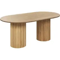 Beliani SHERIDAN - Eettafel - Lichte houtkleur - MDF