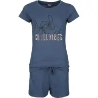 Lilo & Stitch - Disney Pyjama - Chill Vibes - S tot XXL - voor Vrouwen - blauw - Maat S