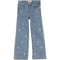 ONLY GIRLS Jeans 'KMGJUICY' blauw / wit