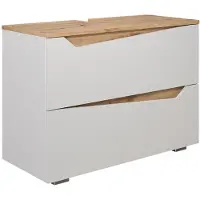 Vicco Marelle Wastafelonderkast – 80 x 57.5 cm met 2 lades Wit/Kunstnijverheid