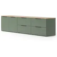Vicco Woonwand Wido Groen 3 delen, Model 57457