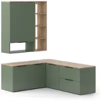 Vicco Woonwand Wido Groen 5 delen, Model 57459