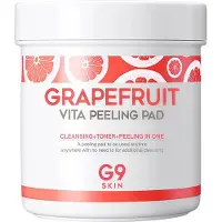 G9SKIN Grapefruit Vita Peeling Pad / Doordrenkte peeling pads met cleanser en toner effect 100 st.