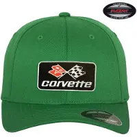 Corvette Cap C3 Patch Flexfit Cap GM-92-CORV9901-CB62 Green-L/XL