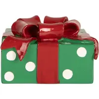 Clayre & Eef Kandelaar 10x10x6 cm Groen Kunststof