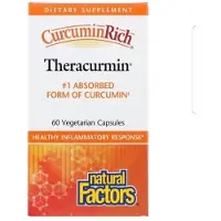 Natural Factors , CurcuminRich, Theracurmin, 60 mg, 60 Vegetarian Capsules