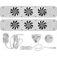Technaxx Germany RadiatorVentilator Duo set - Energiezuinig – 2x zo snel warm - Tot 22% energiebesparing – Simpel te plaatsen – Fluisterstil - Duits product - Wit